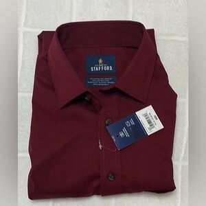 Stafford Men's‎ Classic Maroon Shirt